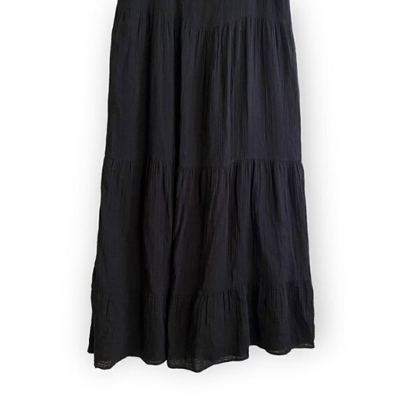 Anine Bing Agnes‎ Black Tie Shoulders Maxi Dress, Size L - Picture 6 of 13
